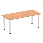 Impulse 1800mm Straight Table With Post Leg - Rogey