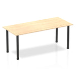 Impulse 1800mm Straight Table With Post Leg - Rogey