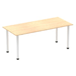 Impulse 1800mm Straight Table With Post Leg - Rogey