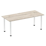 Impulse 1800mm Straight Table With Post Leg - Rogey