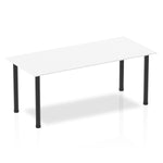 Impulse 1800mm Straight Table With Post Leg - Rogey