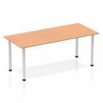 Impulse 1800mm Straight Table With Post Leg - Rogey