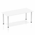 Impulse 1800mm Straight Table With Post Leg - Rogey