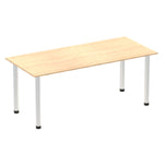 Impulse 1800mm Straight Table With Post Leg - Rogey