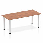 Impulse 1800mm Straight Table With Post Leg - Rogey