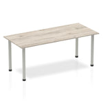 Impulse 1800mm Straight Table With Post Leg - Rogey