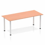 Impulse 1800mm Straight Table With Post Leg - Rogey