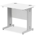 Impulse 800mm Slimline Desk Cable Managed Leg - Rogey