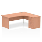 Impulse Panel End Crescent Desk Workstation - Rogey