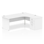 Impulse Panel End Crescent Desk Workstation - Rogey