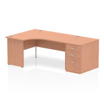 Impulse Panel End Crescent Desk Workstation - Rogey