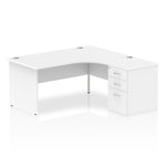 Impulse Panel End Crescent Desk Workstation - Rogey