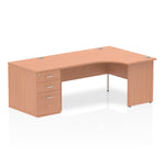 Impulse Panel End Crescent Desk Workstation - Rogey