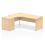 Impulse Panel End Crescent Desk Workstation - Rogey