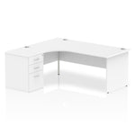 Impulse Panel End Crescent Desk Workstation - Rogey