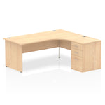 Impulse Panel End Crescent Desk Workstation - Rogey