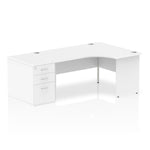 Impulse Panel End Crescent Desk Workstation - Rogey