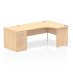 Impulse Panel End Crescent Desk Workstation - Rogey