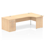 Impulse Panel End Crescent Desk Workstation - Rogey