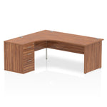 Impulse Panel End Crescent Desk Workstation - Rogey