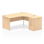 Impulse Panel End Crescent Desk Workstation - Rogey