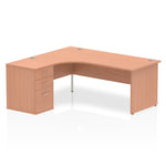 Impulse Panel End Crescent Desk Workstation - Rogey