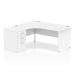 Impulse Panel End Crescent Desk Workstation - Rogey