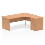 Impulse Panel End Crescent Desk Workstation - Rogey