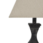 Incia Fluted Wooden Table Lamp - Rogey