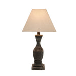 Incia Fluted Wooden Table Lamp - Rogey