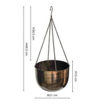 Indoor Mayfair Mocha Hanging Planter H21Cm D30Cm - Rogey