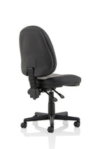 Jackson Medium Back Black Leather Task Operator Office Chair - Rogey