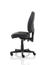 Jackson Medium Back Black Leather Task Operator Office Chair - Rogey