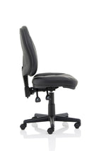 Jackson Medium Back Black Leather Task Operator Office Chair - Rogey