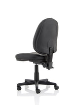 Jackson Medium Back Black Leather Task Operator Office Chair - Rogey