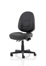 Jackson Medium Back Black Leather Task Operator Office Chair - Rogey