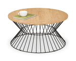 Jersey Round Wire Coffee Table - Euro Oak - Rogey