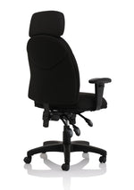 Jet High Back Black Fabric Task Operator Office Chair - Rogey