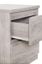 Jupiter 2 Drawer Bedside - Grey Oak - Rogey