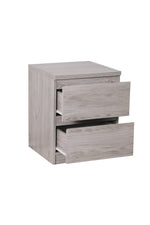 Jupiter 2 Drawer Bedside - Grey Oak - Rogey