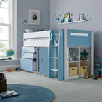 Lacy Blue Storage Mid Sleeper Single - Rogey