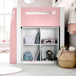 Lacy Pink Storage Mid Sleeper Single - Rogey