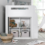 Lacy White Storage Mid Sleeper Single - Rogey