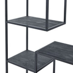 Large Black Multi Shelf Unit - Rogey