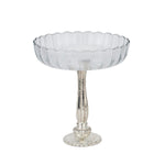 Large Fluted Glass Display Bowl - Rogey