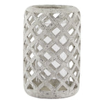 Large Grey Stone Effect Hurricane Lantern - Rogey