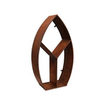 Leaf Arch Sculptural Log Storage Natural Rust H125cm W71cm - Rogey