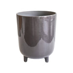 Lecce Grey Speckled Planter H19Cm D16Cm - Rogey