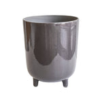 Lecce Grey Speckled Planter H24Cm D20Cm - Rogey