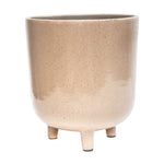 Lecce Oat Speckled Planter H19Cm D16Cm - Rogey